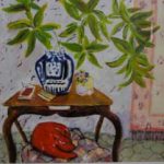 Rode hond (naar Matisse) - Marja Niessink