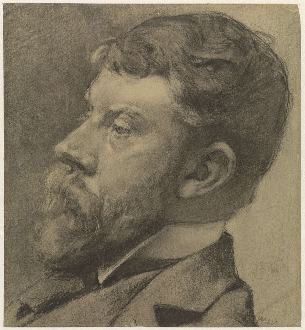 Breitner, getekend door zijn vriend Willem Witsen, 1887