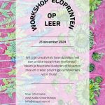 Workshop eco printen op leer