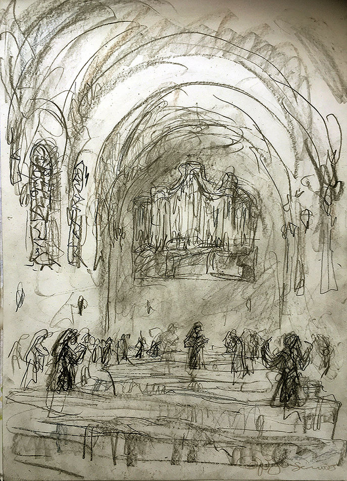 Workshop Kerkinterieur tekenen