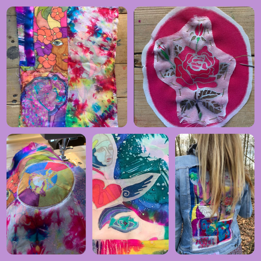 Workshop Painted Silk Patchwork