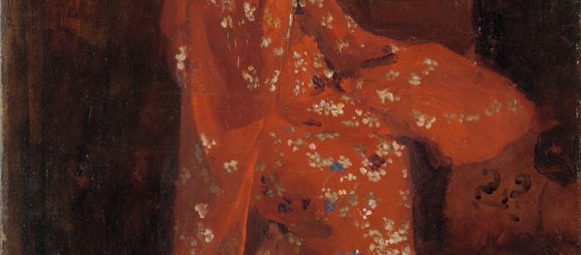 George Hendrik Breitner, Meisje in rode kimono voor de spiegel, 1895/1896. Olieverf op doek, 75,5 x 55 cm. Particuliere collectie. Foto Rijksmuseum