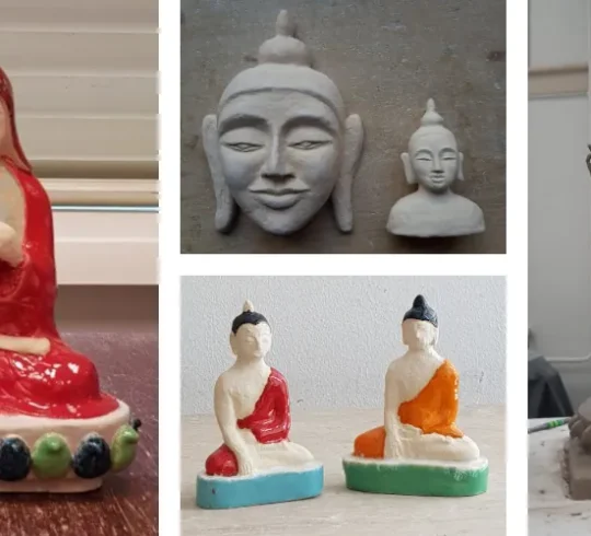 Workshop Boeddha hoofd of reliëf maken